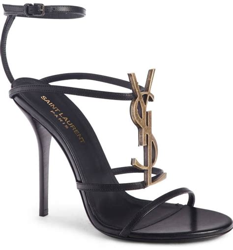 ysl heels strappy|saint laurent cassandra heels.